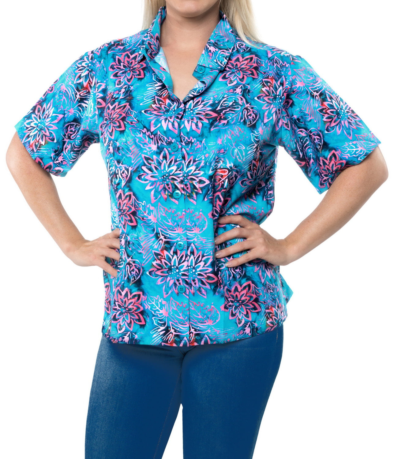 Hawaiian Breeze Womens Fitted Hawaiian Shirts 