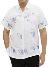 Cargar imagen en el visor de la galería, LA LEELA Men&#39;s Aloha Hawaiian Shirt Short Sleeve Button Down Casual Beach Party