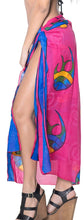 Cargar imagen en el visor de la galería, LA LEELA Women Beachwear Bikini Coverup Wrap Pareo Swimwear Sarong 25 OneSize