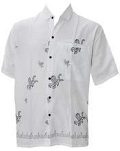 Cargar imagen en el visor de la galería, LA LEELA Men&#39;s Aloha Hawaiian Shirt Short Sleeve Button Down Casual Beach Party