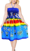 Load image into Gallery viewer, LA LEELA Women Boho Beachwear Summer Relaxed Aloha Party Tube Sun Dress Casual