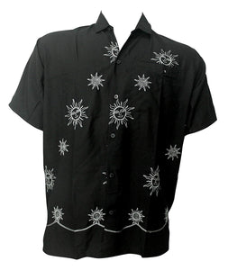 LA LEELA Men's Aloha Hawaiian Shirt Short Sleeve Button Down Casual Beach Party