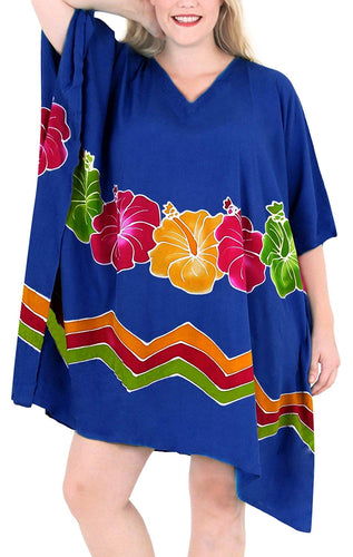 Women's Beachwear Evening Plus Kimono Blouse Loose Casual Cover ups Casuals Blue