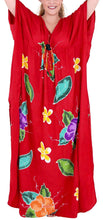 Load image into Gallery viewer, Women&#39;s Beachwear Swimwear Rayon Cover ups Aloha Swimsuit Caftans Multi Red