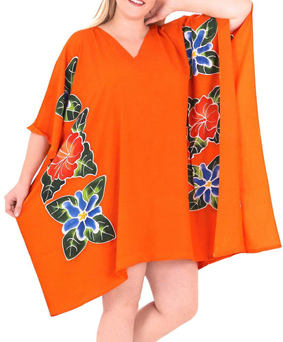 Women's Kimono Designer Sundress Beachwear Plus Evening Casual Cover ups Orange