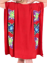 Cargar imagen en el visor de la galería, Women&#39;s Kimono Designer Sundress Beachwear Plus Size Evening Casual Cover up Red