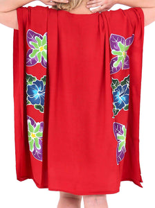 Women's Kimono Designer Sundress Beachwear Plus Size Evening Casual Cover up Red