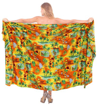 Load image into Gallery viewer, la-leela-women-beachwear-bikini-cover-up-wrap-dress-swimwear-sarong-6-one-size