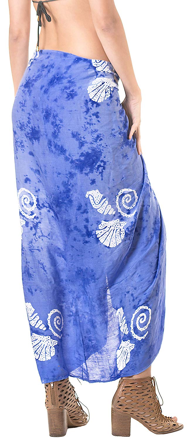 Plus Size 88 90 Hawaiian Batik Beach Sarong Wrap Skirt or Dress