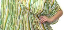 Load image into Gallery viewer, Women&#39;s Blouse Stripe Printed Beachwear Swimwear Bikini Cover up Caftan Green