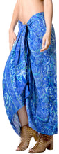 Load image into Gallery viewer, LA LEELA Womens Plus Size Swimsuit Cover Up Summer Beach Wrap Skirt Hand Paint