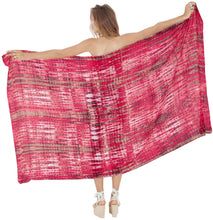 Load image into Gallery viewer, la-leela-aloha-bali-scarf-deal-beach-dress-sarong-tie-dye-78x43-red_4452