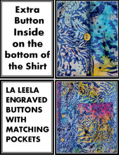 Load image into Gallery viewer, la-leela-men-casual-wear-cotton-hand-printed-blue-yellow-pink-hawaiian-aloha-shirt-size-s-xxl