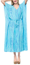 Load image into Gallery viewer, la-leela-lounge-rayon-tie_dye-long-caftan-dress-women-turquoise_1374-osfm-14-32w-l-5x