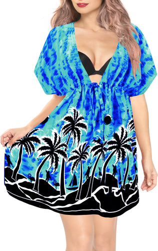 la-leela-bikni-swimwear-soft-fabric-printed-beachwear-loose-cover-up-OSFM 14-24W [L- 3X]-Blue_B936