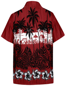 la-leela-shirt-casual-button-down-short-sleeve-beach-shirt-men-aloha-pocket-Shirt-Blood Red_W383