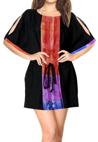 LA LEELA Kimono Beach Women's  Swimwear Swimsuit Bikini Cover up Blouse 21_PV_Bl