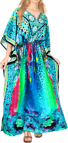 la-leela-soft-digital-womens-beach-wear-maxi-caftan-top-multi-OSFM 14-22W [L- 3X]-Multicolor_A789