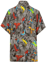 Load image into Gallery viewer, la-leela-shirt-casual-button-down-short-sleeve-beach-shirt-men-aloha-pocket-Shirt-Halloween Black_W600