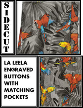 Load image into Gallery viewer, la-leela-shirt-casual-button-down-short-sleeve-beach-shirt-men-aloha-pocket-Shirt-Halloween Black_W600