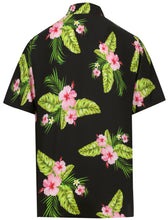 Load image into Gallery viewer, la-leela-shirt-casual-button-down-short-sleeve-beach-shirt-men-aloha-pocket-Shirt-Halloween Black_W606