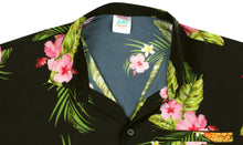 Load image into Gallery viewer, la-leela-shirt-casual-button-down-short-sleeve-beach-shirt-men-aloha-pocket-Shirt-Halloween Black_W606