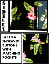 Load image into Gallery viewer, la-leela-shirt-casual-button-down-short-sleeve-beach-shirt-men-aloha-pocket-Shirt-Halloween Black_W606