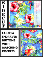 Load image into Gallery viewer, la-leela-shirt-casual-button-down-short-sleeve-beach-shirt-men-aloha-pocket-Shirt-Blue_6032