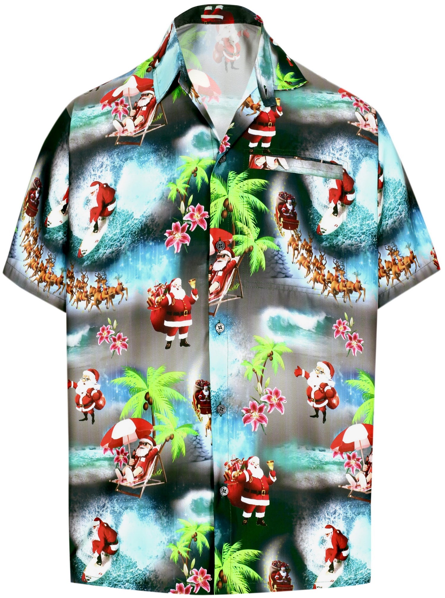 Rangers Scenic Hawaiian Aloha Button-Down Shirt - Lelemoon