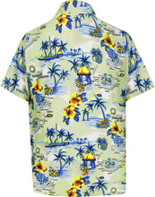 Load image into Gallery viewer, la-leela-shirt-casual-button-down-short-sleeve-beach-shirt-men-aloha-pocket-Beige_AA111