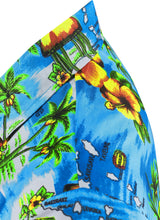 Load image into Gallery viewer, la-leela-shirt-casual-button-down-short-sleeve-beach-shirt-men-aloha-pocket-Shirt-Blue_AA113