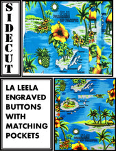 Load image into Gallery viewer, la-leela-shirt-casual-button-down-short-sleeve-beach-shirt-men-aloha-pocket-Shirt-Blue_AA113