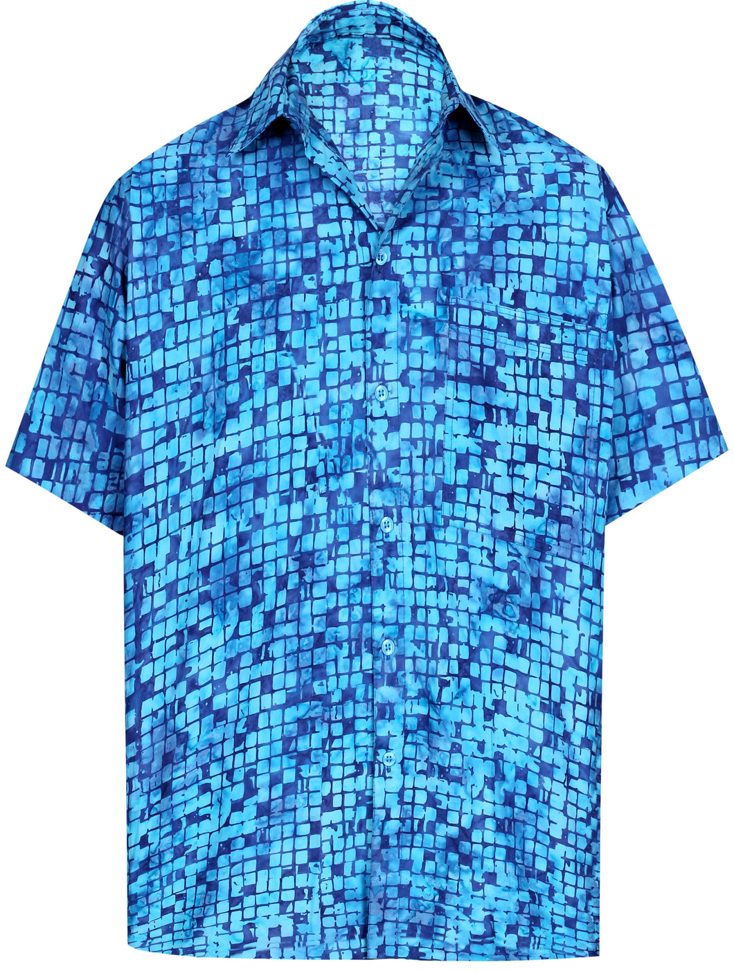 la-leela-men-casual-wear-cotton-hand-batik-printed-blue-hawaiian-aloha-shirt-size-s-xxl