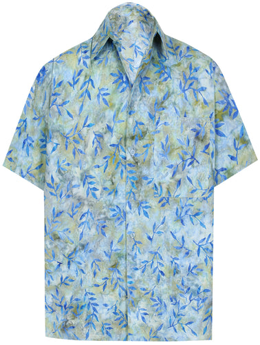 la-leela-men-casual-wear-cotton-hand-leaf-printed-blue-hawaiian-shirt-size-s-xxl