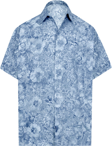 la-leela-men-casual-wear-cotton-hand-floral-printed-grey-hawaiian-shirt-size-s-xxl