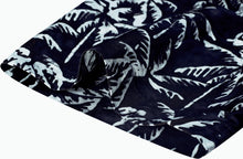 Load image into Gallery viewer, la-leela-men-casual-wear-cotton-palm-tree-hand-printed-black-hawaiian-shirt-size-s-xxl