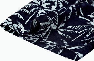 la-leela-men-casual-wear-cotton-palm-tree-hand-printed-black-hawaiian-shirt-size-s-xxl