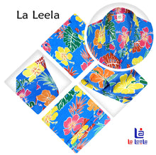 Cargar imagen en el visor de la galería, la-leela-shirt-casual-button-down-short-sleeve-beach-shirt-men-aloha-pocket-Shirt-Bright Blue_AA179