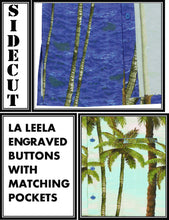 Load image into Gallery viewer, la-leela-shirt-casual-button-down-short-sleeve-beach-shirt-men-aloha-pocket-Shirt-Bright Blue_AA171