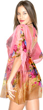 Load image into Gallery viewer, LA LEELA Women Swim Beach Dress Kaftan Cover Ups for Swimwear US 8-16W Pink_Y705