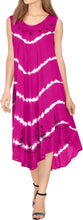 Load image into Gallery viewer, LA LEELA Floral Casual Caftan Dress for Women Pink_Y876 US Size 14 - 20W