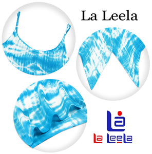 LA LEELA Women Swimsuit Bikini Beach Summer Cover Ups Swimwear US 0-6 White_R260