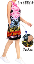 Load image into Gallery viewer, LA LEELA Women Swimsuit Tops Cover Ups  Dress Swimwear US 14 [L] Pink_U852