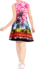 Load image into Gallery viewer, LA LEELA Women Swimsuit Tops Cover Ups  Dress Swimwear US 14 [L] Pink_U852