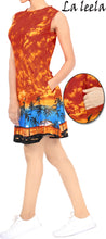 Load image into Gallery viewer, LA LEELA Women&#39;s Beach Swimsuit Cover Up Swimwear Kimono US 4 [S] Orange_T743