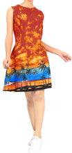 Cargar imagen en el visor de la galería, LA LEELA Women&#39;s Kimono Bikini Swimwear Cover Ups Dress US 14 [L] Orange_T743