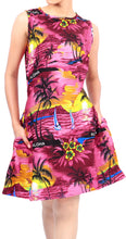 Cargar imagen en el visor de la galería, LA LEELA Women Beach Swimsuit Tops Cover Ups Swimwear Caftan US 4 [S] Pink_T759