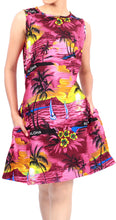 Load image into Gallery viewer, LA LEELA Women&#39;s Swimsuit Bathing Suit Cover Ups Swimwear US 14 [L] Pink_T759