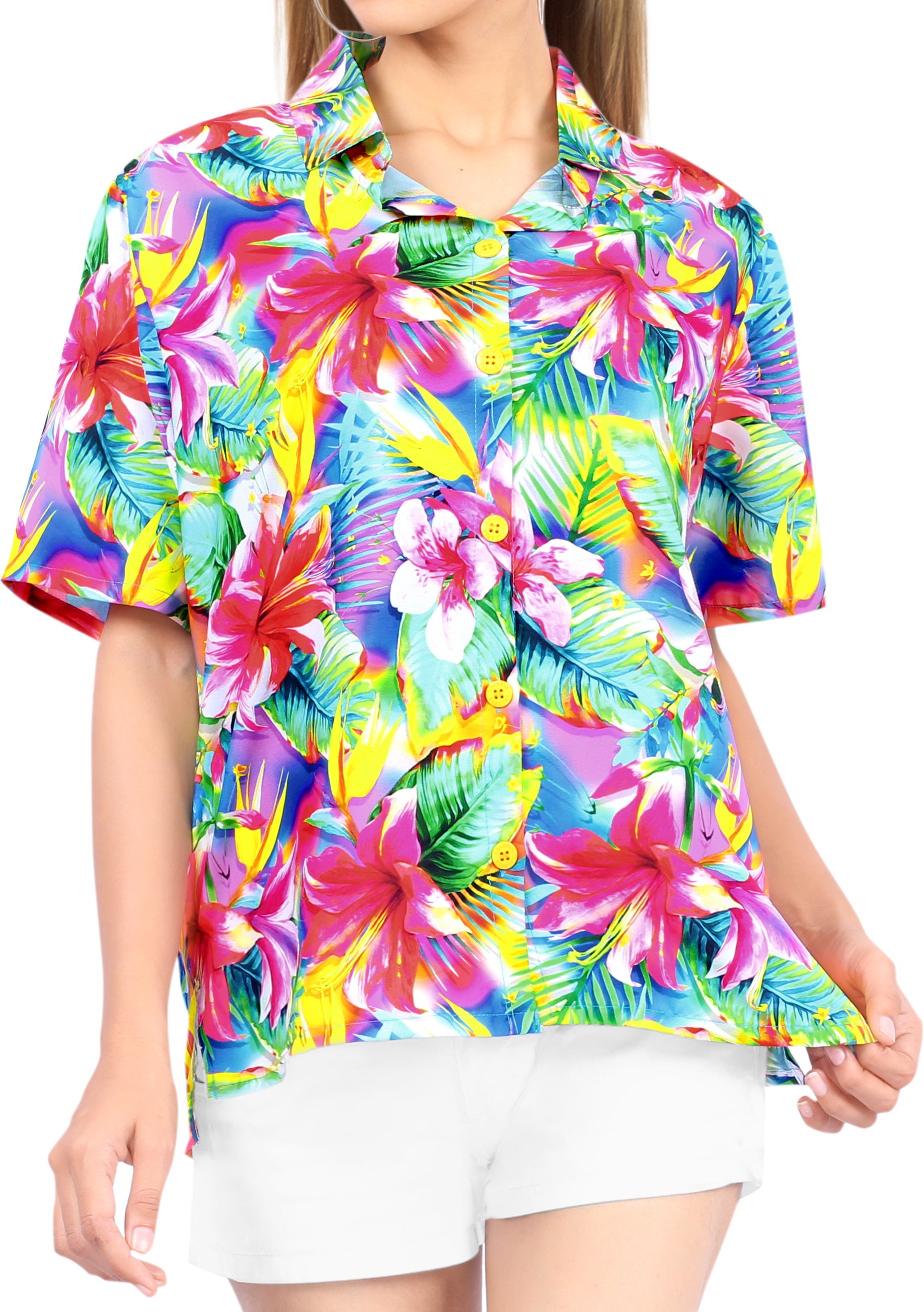 Pink Hibiscus Women's Hawaiian Shirt