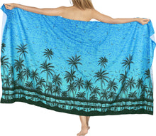 Load image into Gallery viewer, LA LEELA Women&#39;s Stylish Hawaiian Print Long Pareo Sarong Bikini Wrap Beachwear Cover up